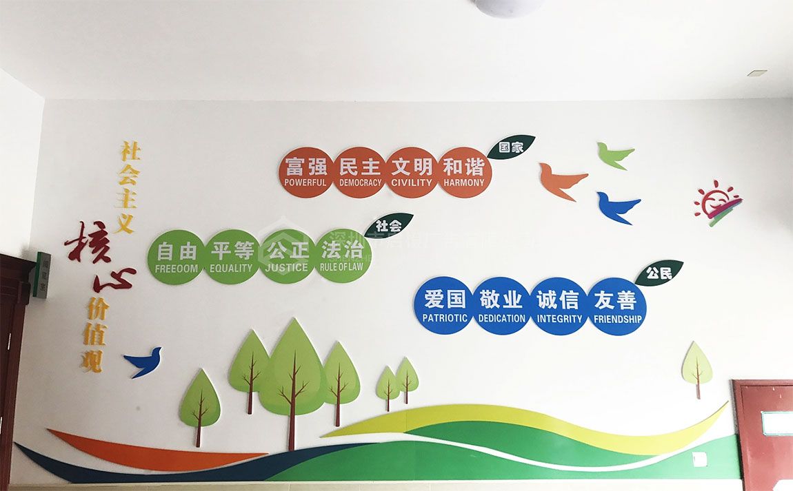 如何設(shè)計(jì)學(xué)校文化墻來(lái)凸顯學(xué)校的文化理念(圖1)