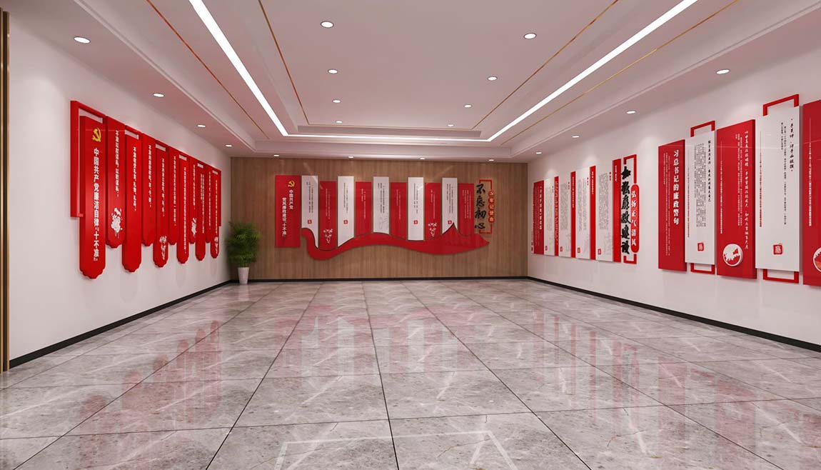 全套中式廉政文化教育館展廳設(shè)計(jì)(圖12)
