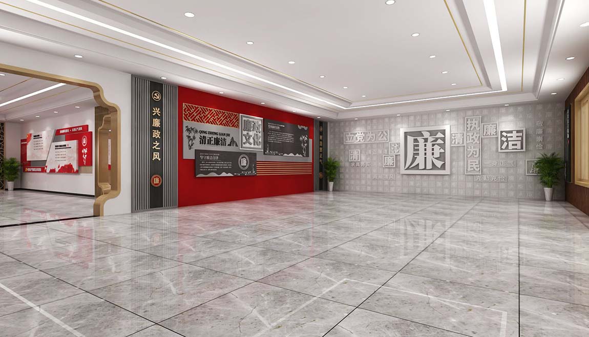 全套中式廉政文化教育館展廳設(shè)計(jì)(圖2)