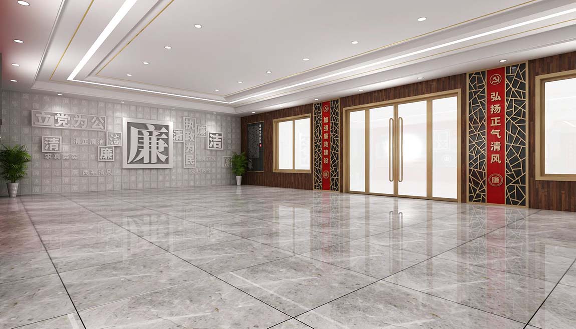 全套中式廉政文化教育館展廳設(shè)計(jì)(圖3)