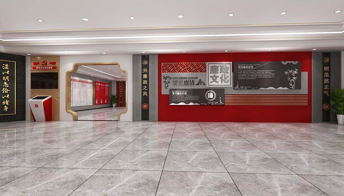 全套中式廉政文化教育館展廳設(shè)計(jì)(圖4)