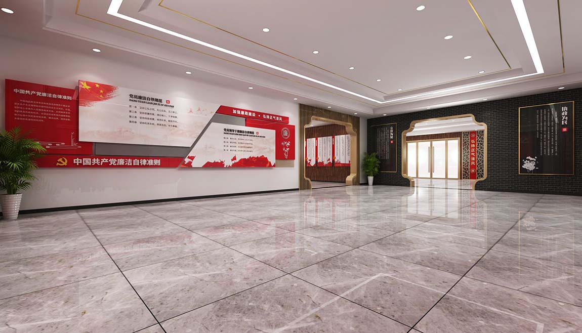 全套中式廉政文化教育館展廳設(shè)計(jì)(圖6)