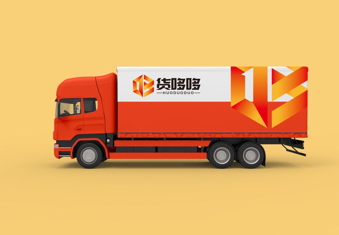 貨哆哆貨運(yùn)物流LOGO設(shè)計(jì)平面效果圖(圖7)