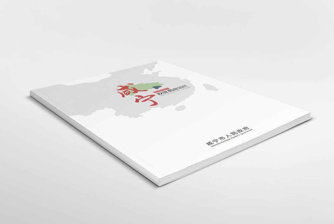 咸寧招商指南畫冊設計方案平面效果圖(圖1)